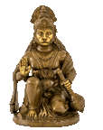 Kneeling Hanuman Murti 10" (Inches)