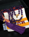 Amethyst and Palo Santo Gemstone Mala (108 beads + 1 bindu)