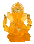 Ganesha Orange Murti