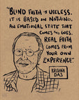 Be Here Now Network Portrait Poster Krishna Das