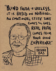 Be Here Now Network Portrait Poster Krishna Das