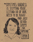 Be Here Now Network Portrait Poster - Sharon Salzberg