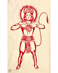 Standing Hanuman Prayer Flag