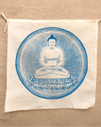 Blue Buddha Prayer Flag