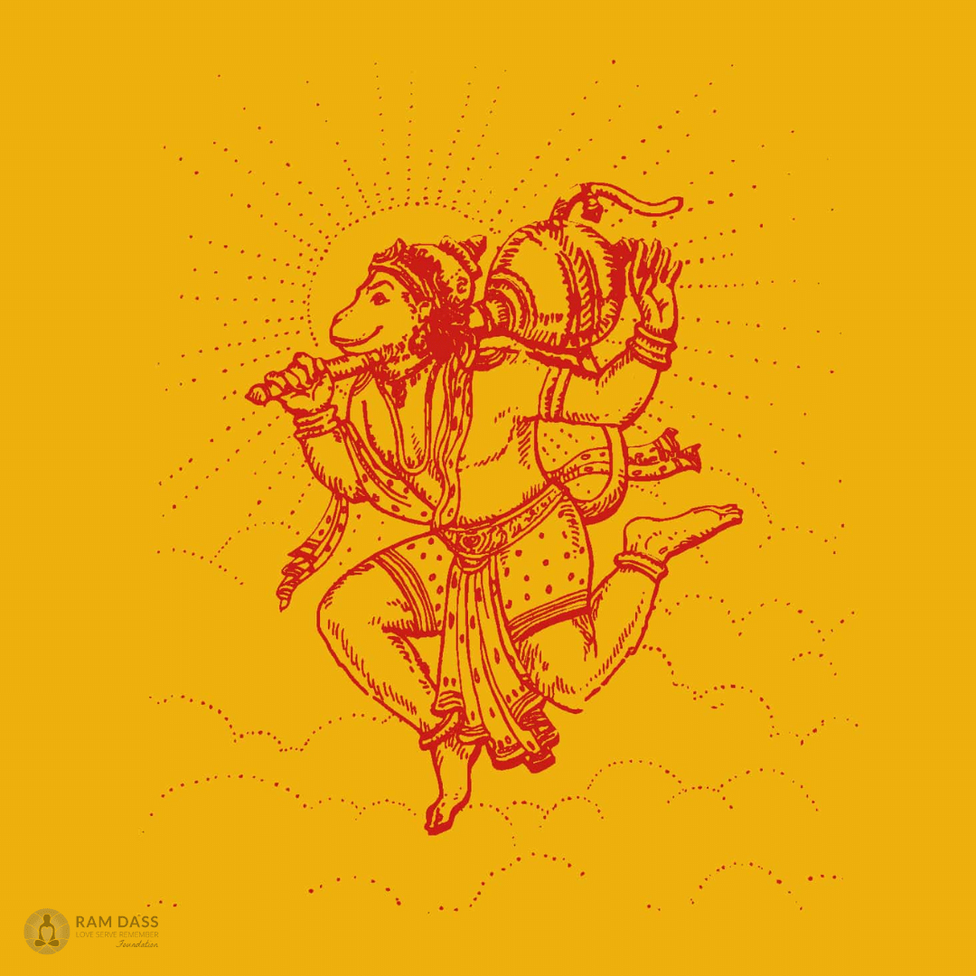 Happy Hanuman Prayer Flag