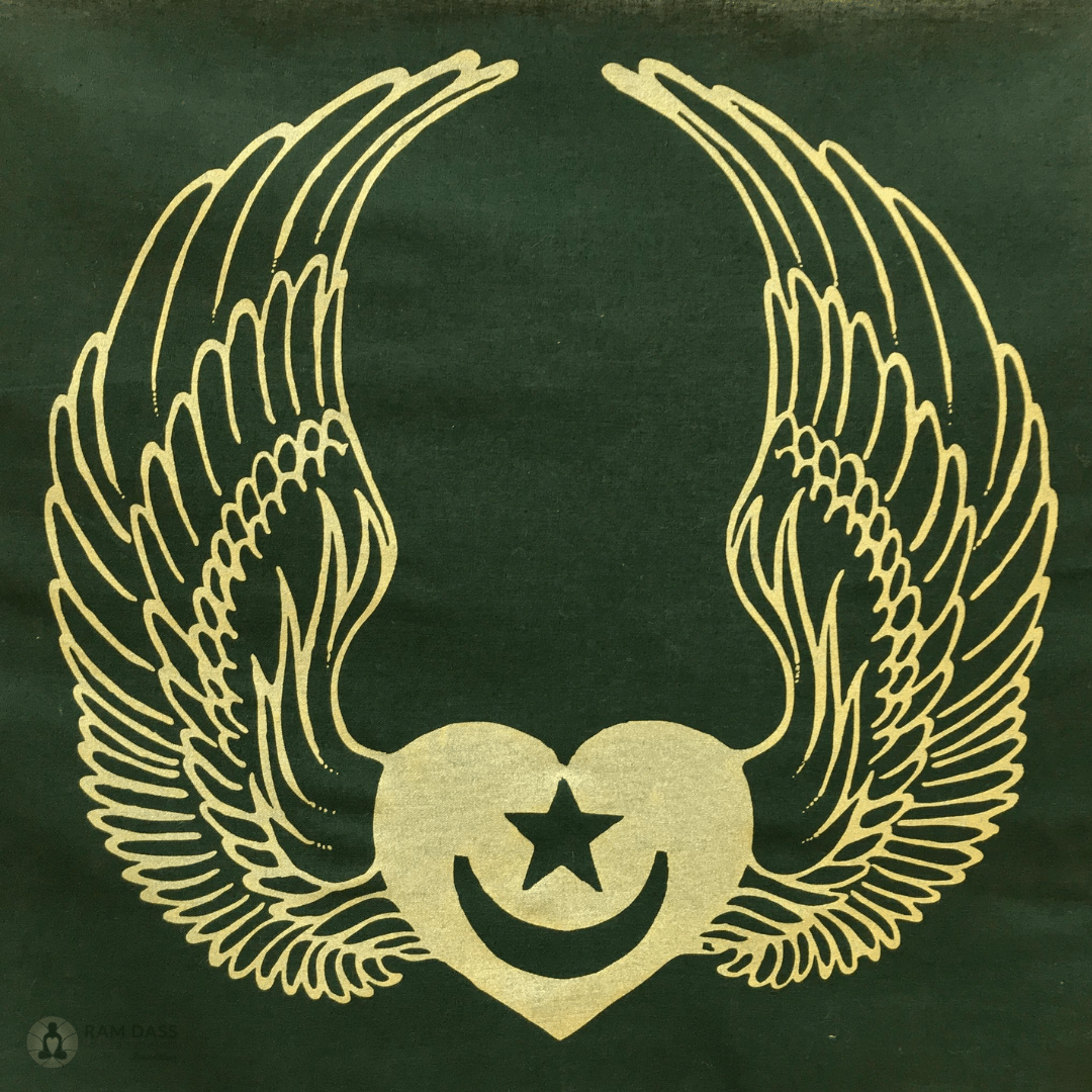 Sufi Heart & Wings Prayer Flag