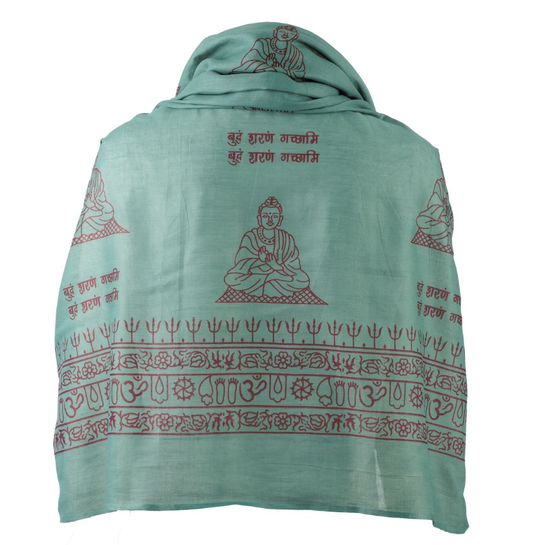 ॐ Krishna Cotton Prayer Shawl
