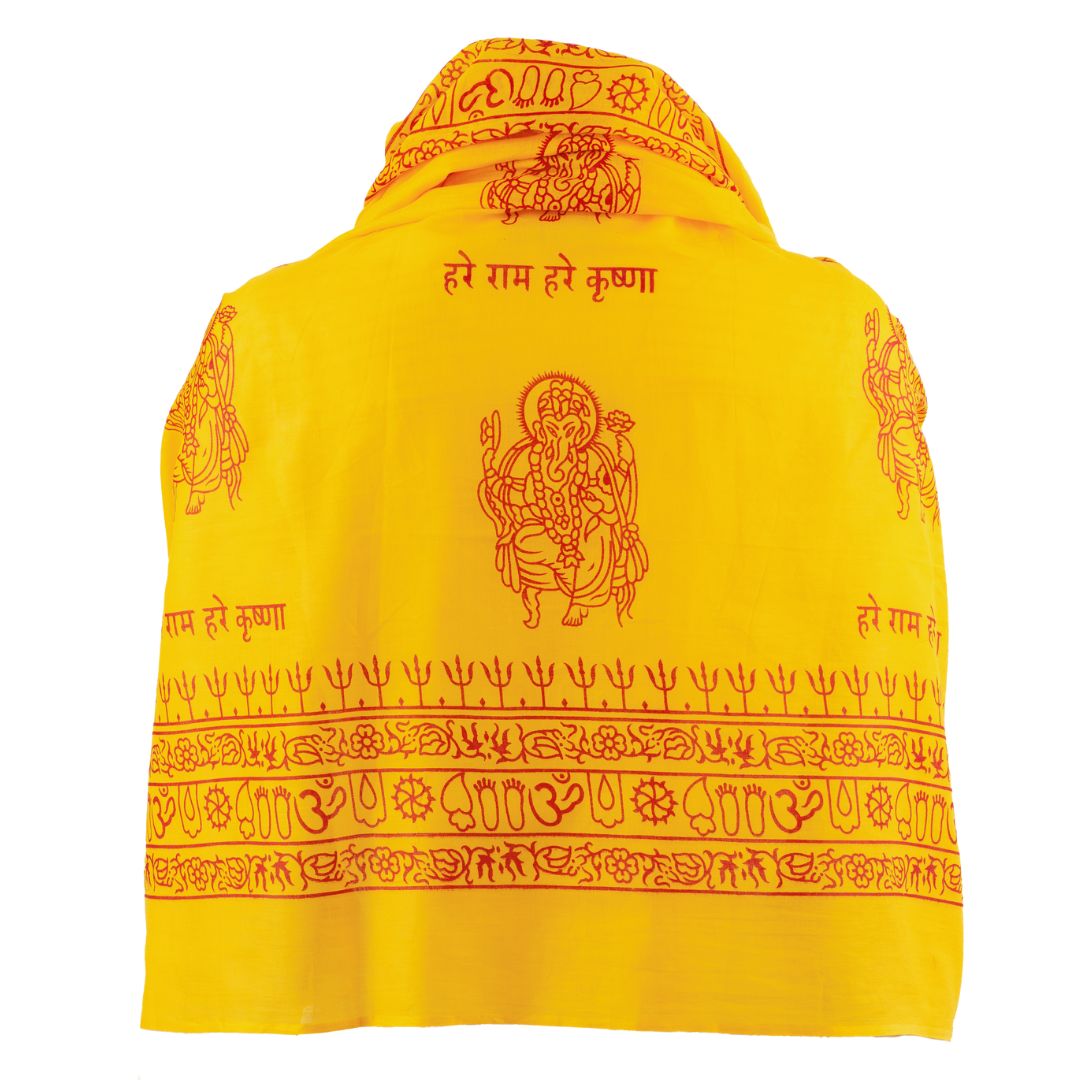 ॐ Krishna Cotton Prayer Shawl
