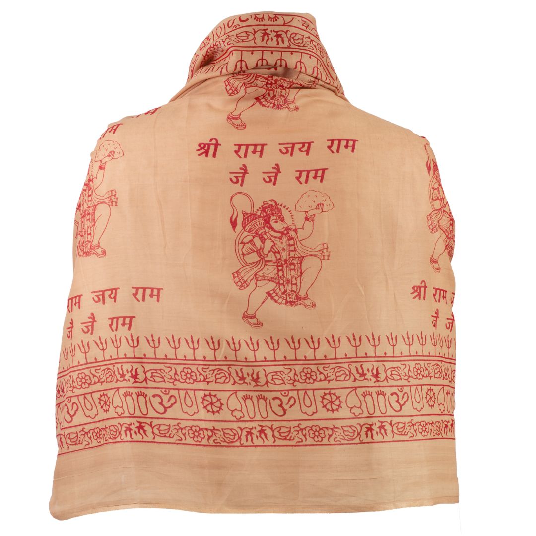 ॐ Krishna Cotton Prayer Shawl