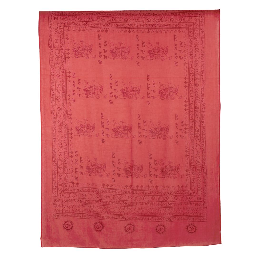 ॐ Hanuman Cotton Prayer Shawl