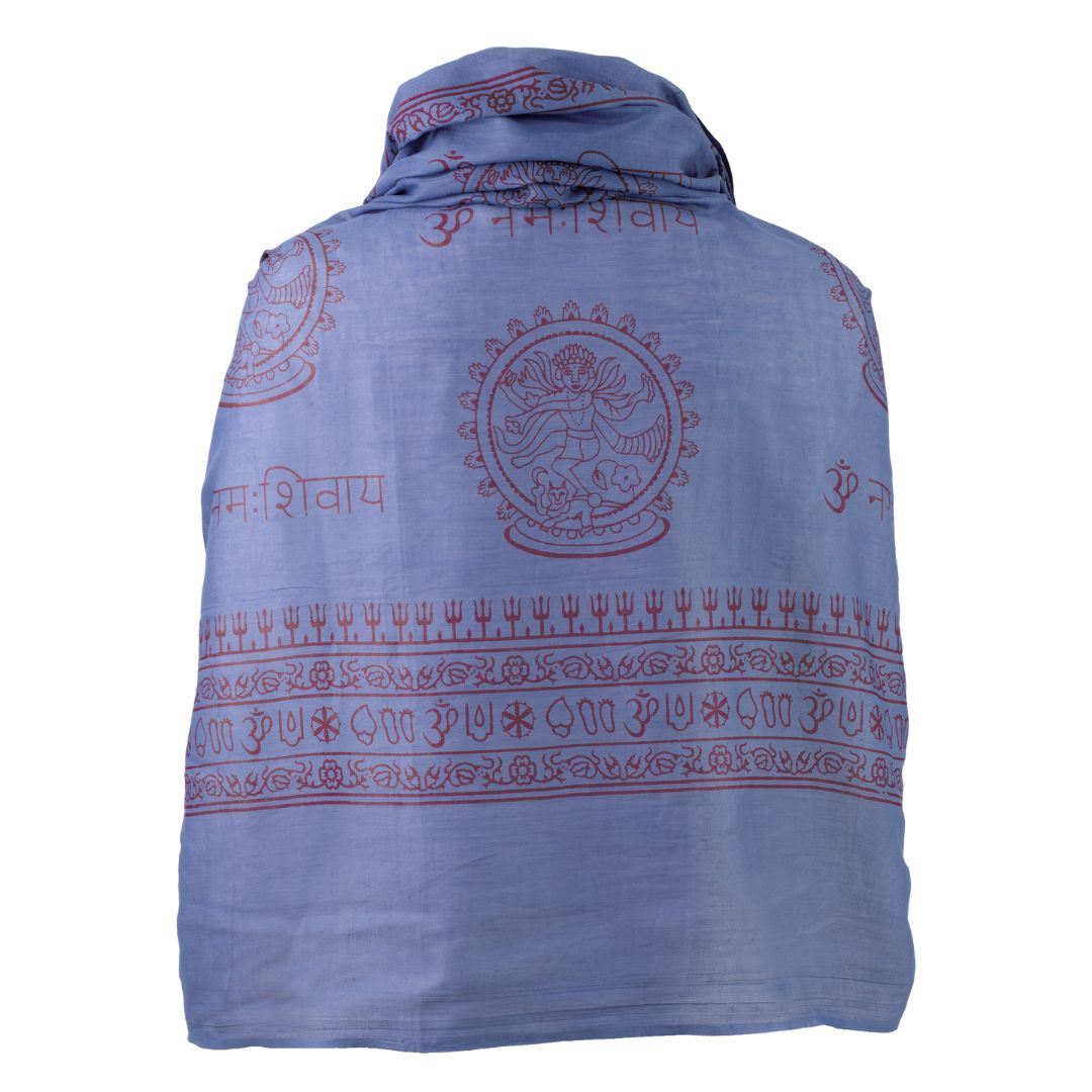 ॐ Krishna Cotton Prayer Shawl