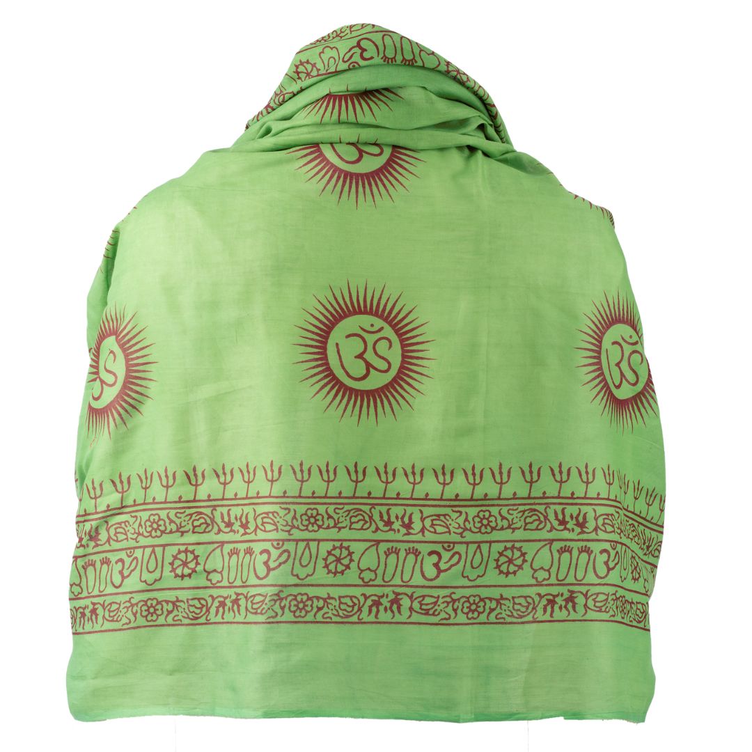 ॐ Om Cotton Prayer Shawl