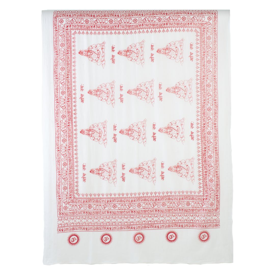 ॐ Ganesha Cotton Prayer Shawl