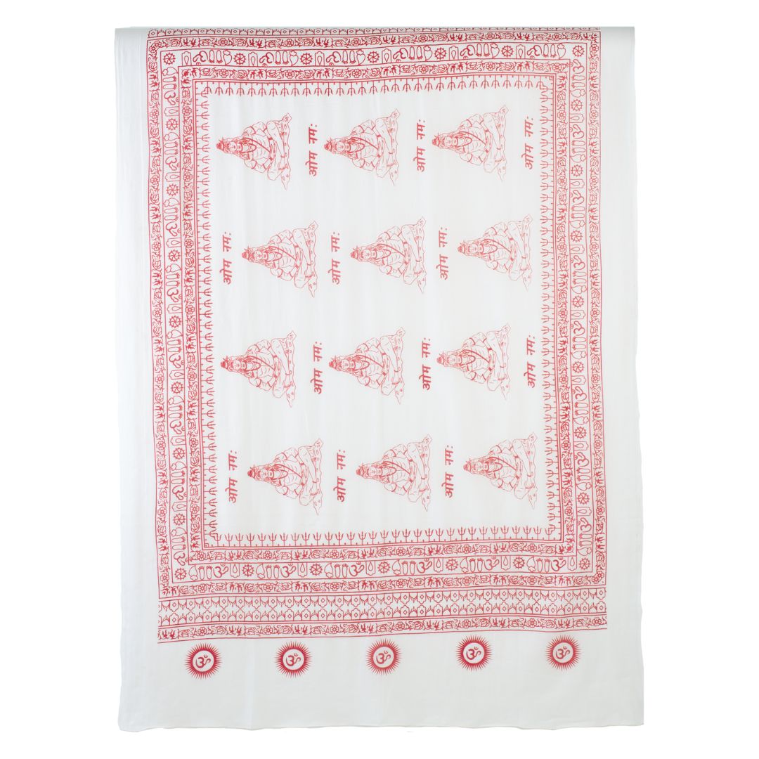 ॐ Ganesha Cotton Prayer Shawl