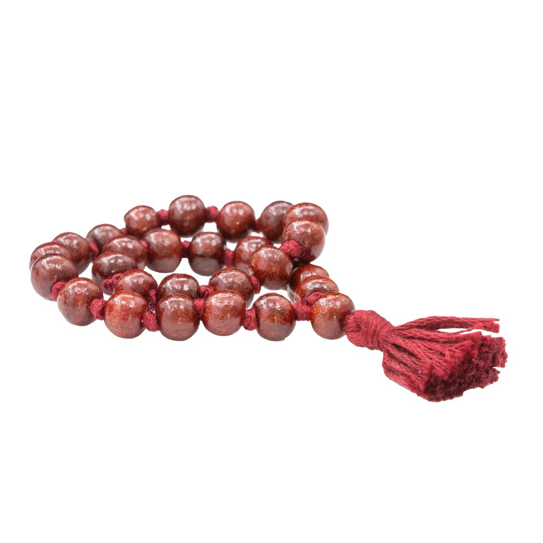 Sandalwood & Turquoise 108 Bead Mala Bracelet Necklace – zenheavens