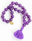 Amethyst Gemstone Mala (27 Beads + 1 Bindu)