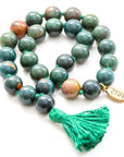 Bloodstone Mala (27 Beads + 1 Bindu)