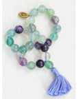 Flourite Gemstone Mala (27 Beads + 1 Bindu)