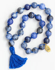 Sodalite Gemstone Mala (27 Beads + 1 Bindu)