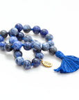 Sodalite Gemstone Mala (27 Beads + 1 Bindu)
