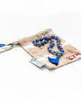 Sodalite Gemstone Mala (27 Beads + 1 Bindu) With Bag