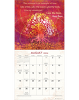 Be Here Now 2024 Wall Calendar August