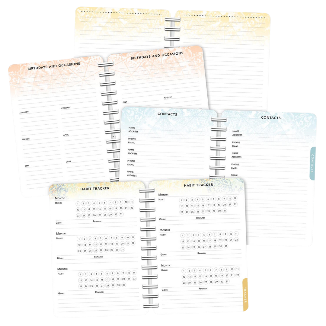 Be Here Now 2024 Weekly Planner 12-Month With Pocket - Other Layouts