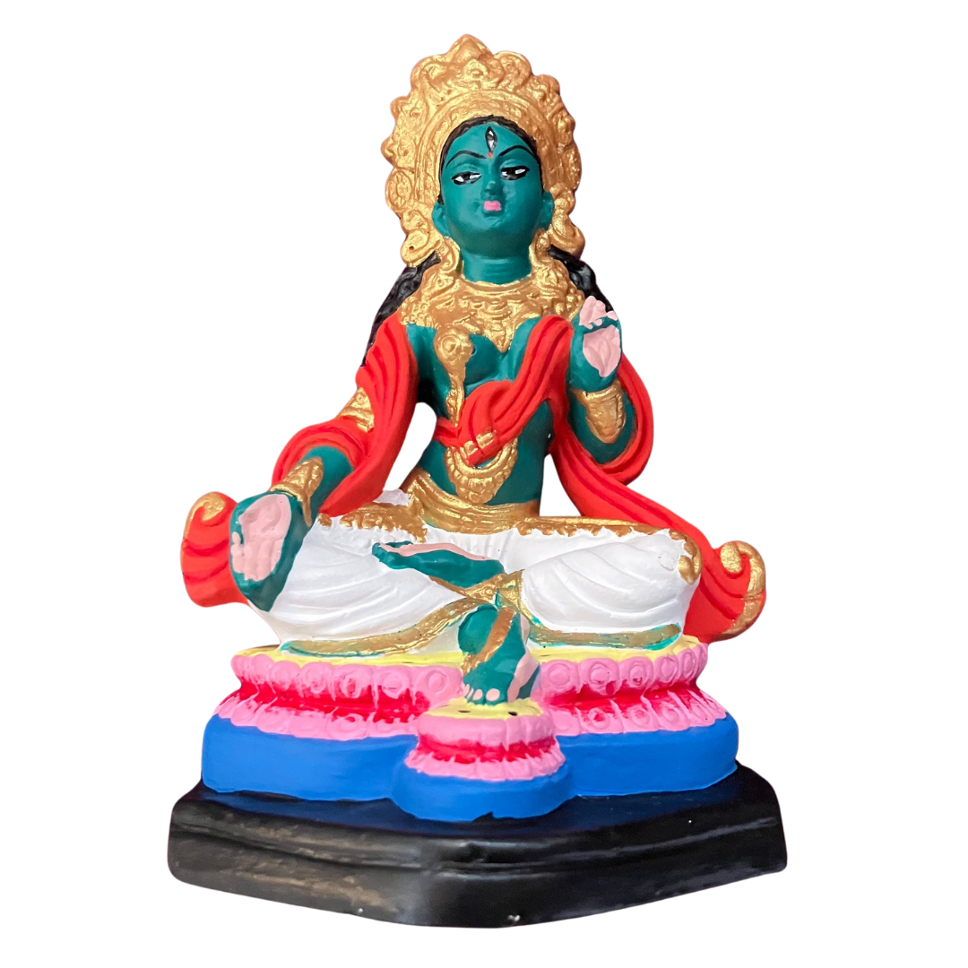 Green Tara Statue Ceramic