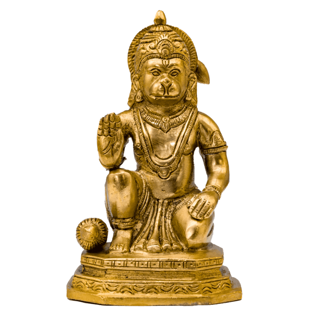 Kneeling Blessing Hanuman Murti - Large