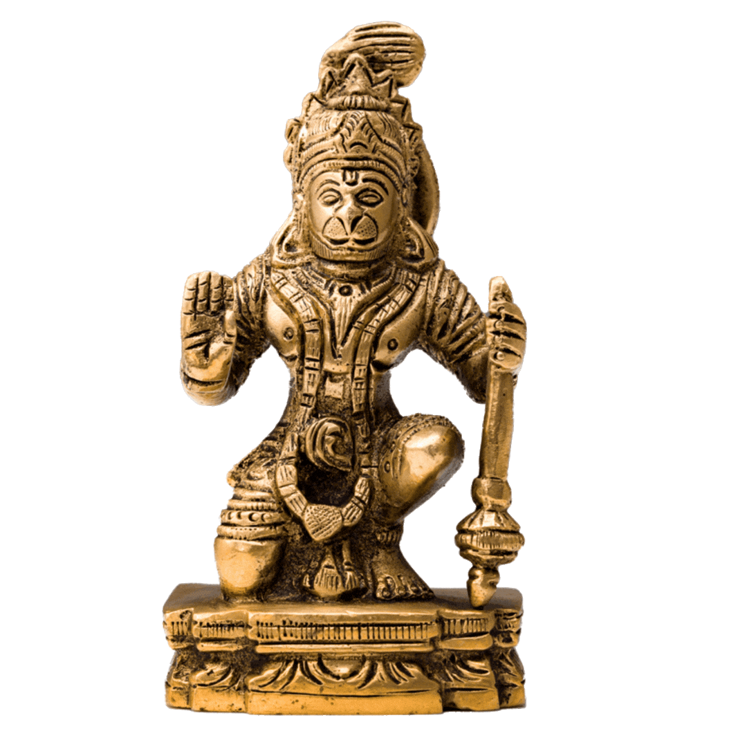 Kneeling Blessing Hanuman Murti - Small