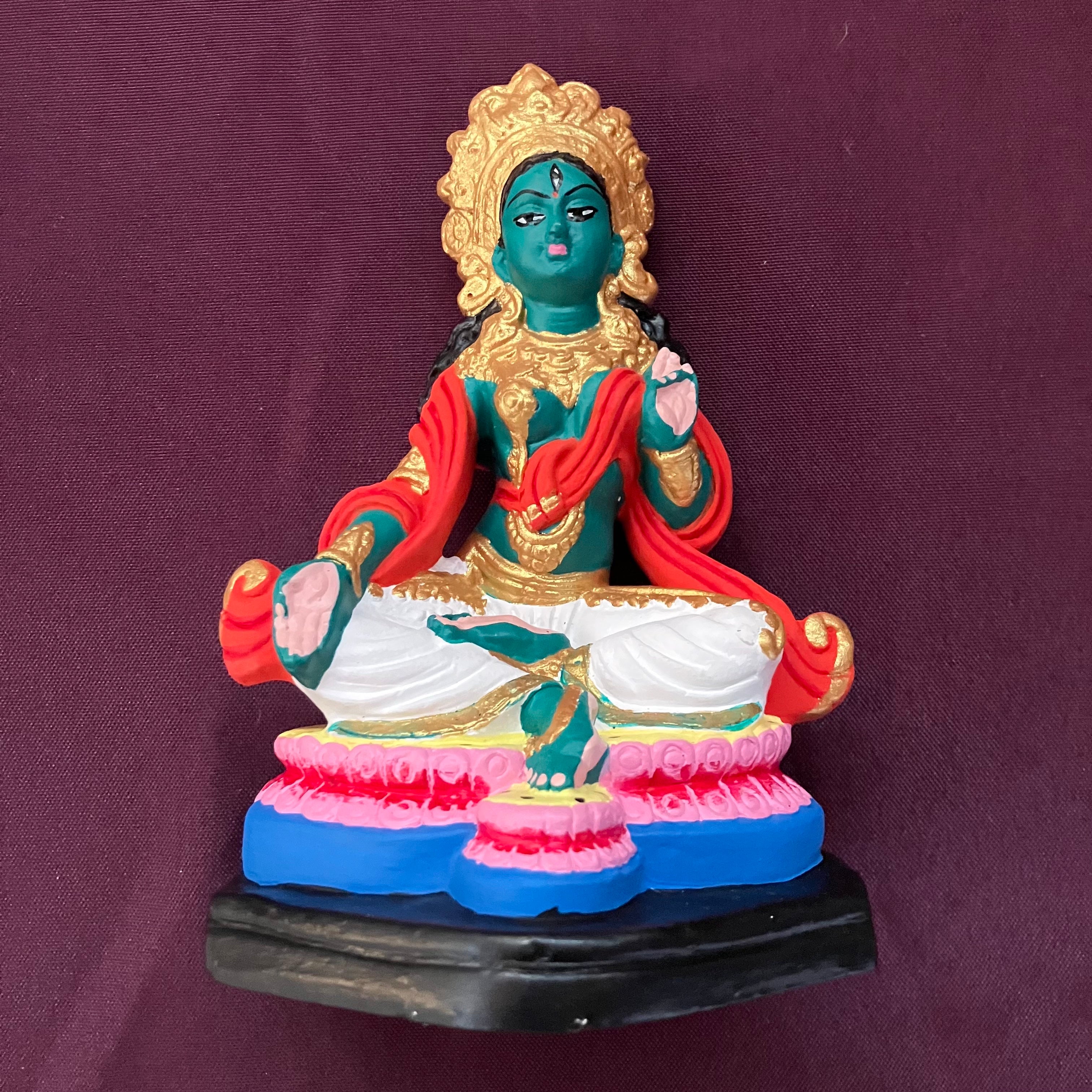 Green Tara Statue (Ceramic)