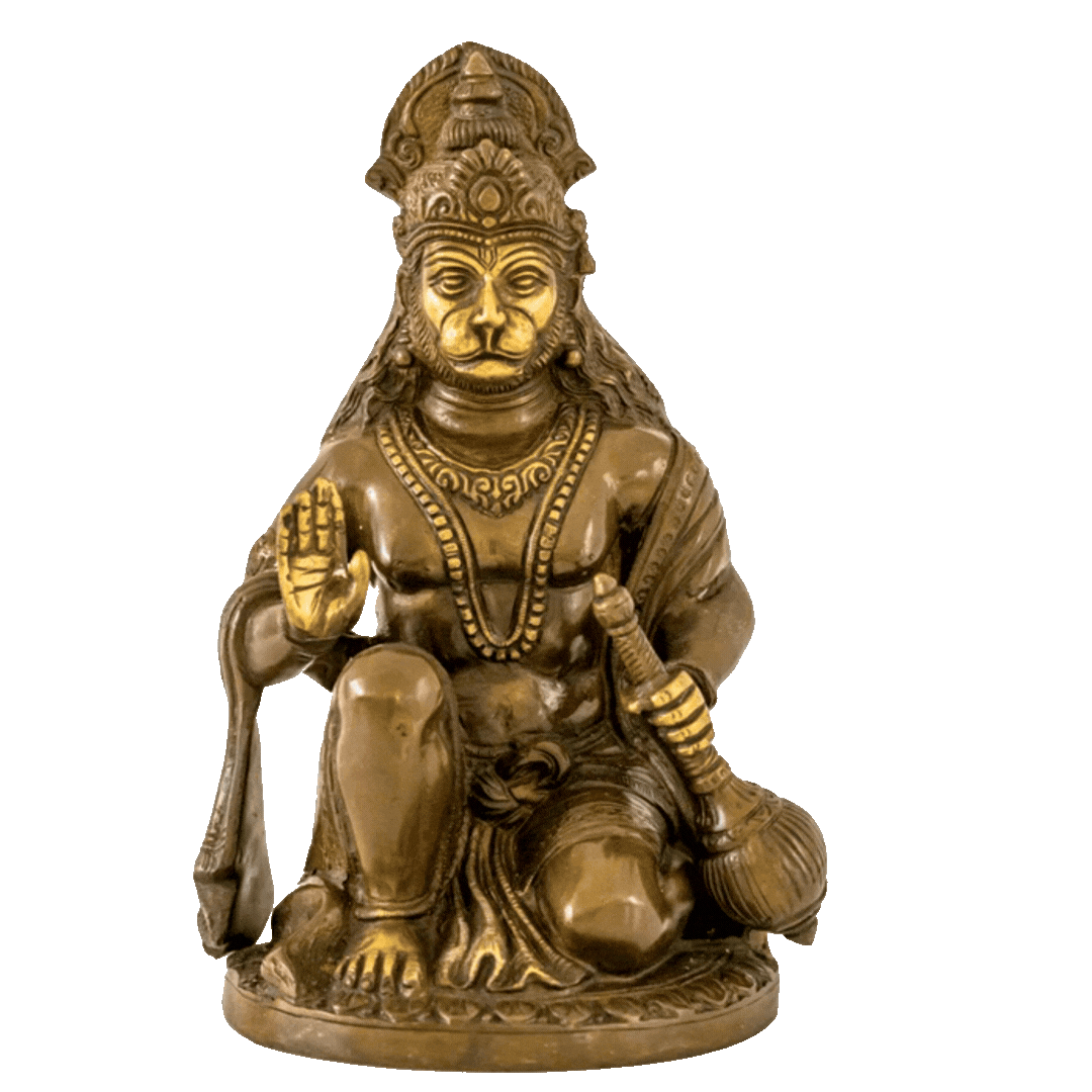 Kneeling Hanuman Murti 10" (Inches)