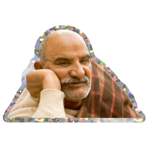 Maharaj-ji Glitter Sticker