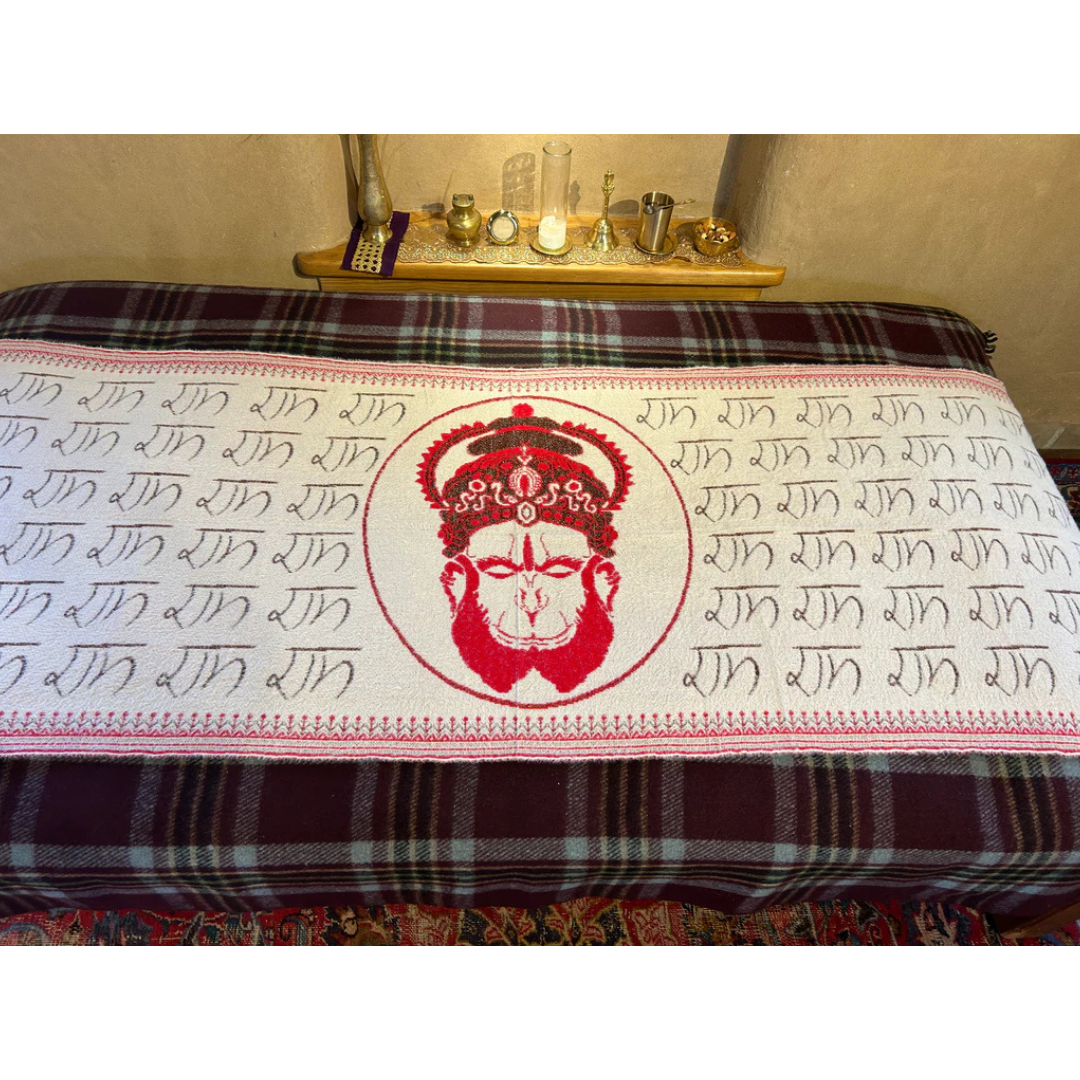 Hanuman Ram Ram Warm Shawl