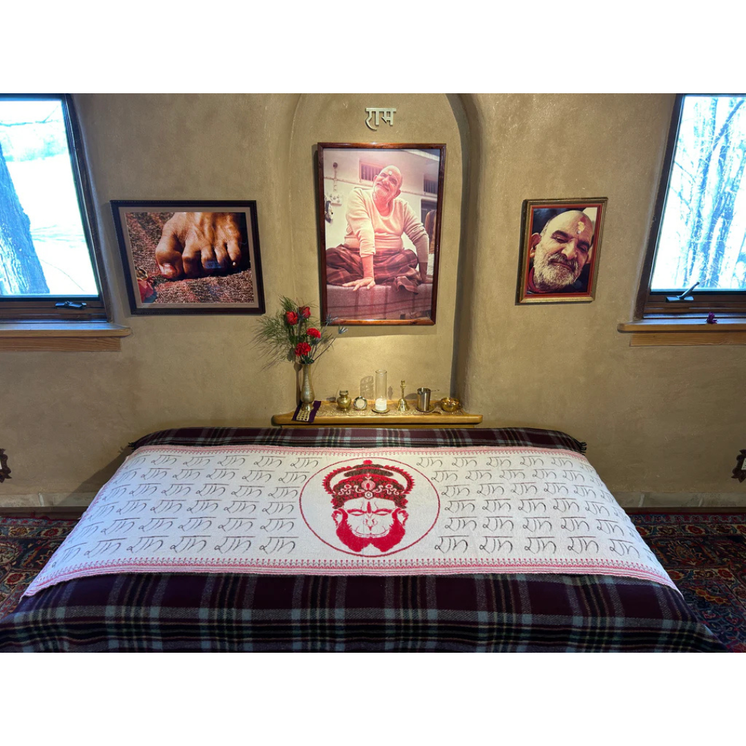 Hanuman Ram Ram Warm Shawl