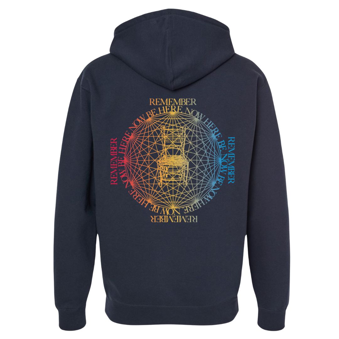 Rainbow Be Here Now Book Cover Hoodie (Unisex)