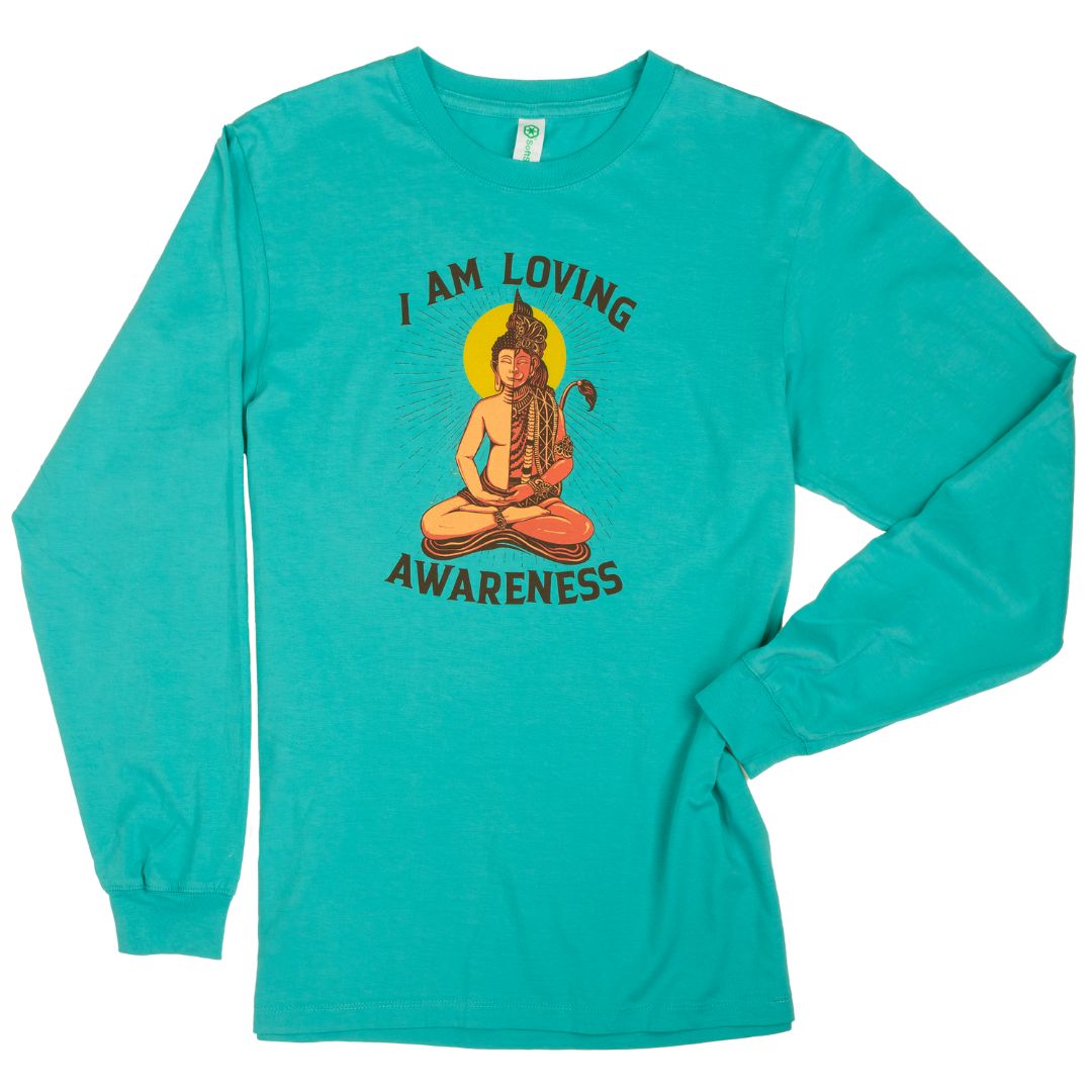 Buddha Hanuman Longsleeve Tee (Unisex)