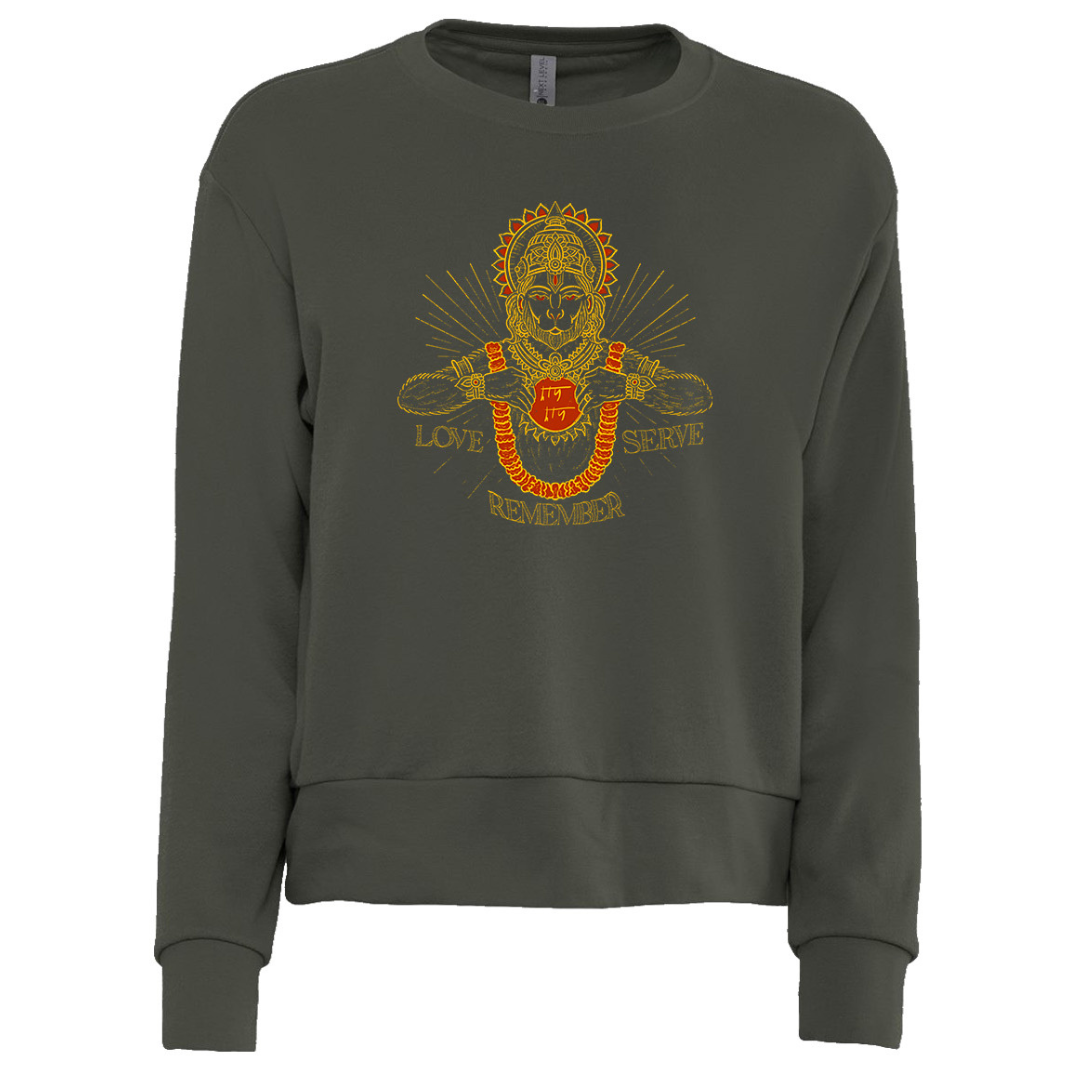 Hanuman Love Serve Remember Sweatshirt (Women's)