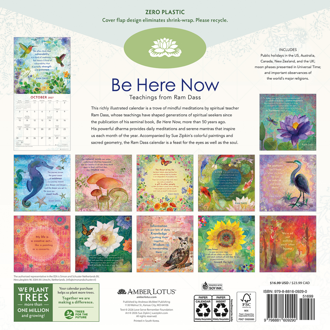 Be Here Now 2027 Wall Calendar