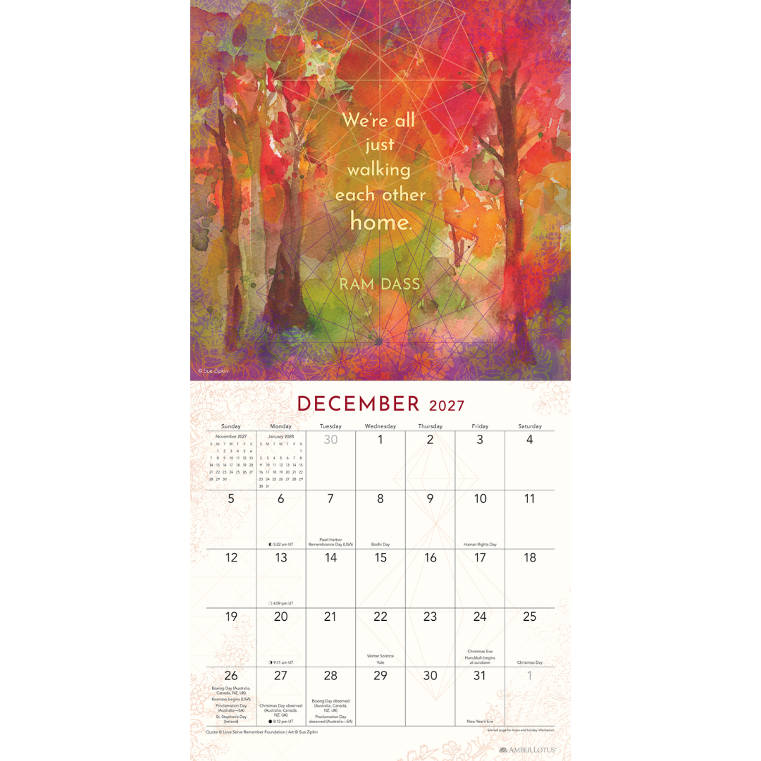 Be Here Now 2027 Wall Calendar