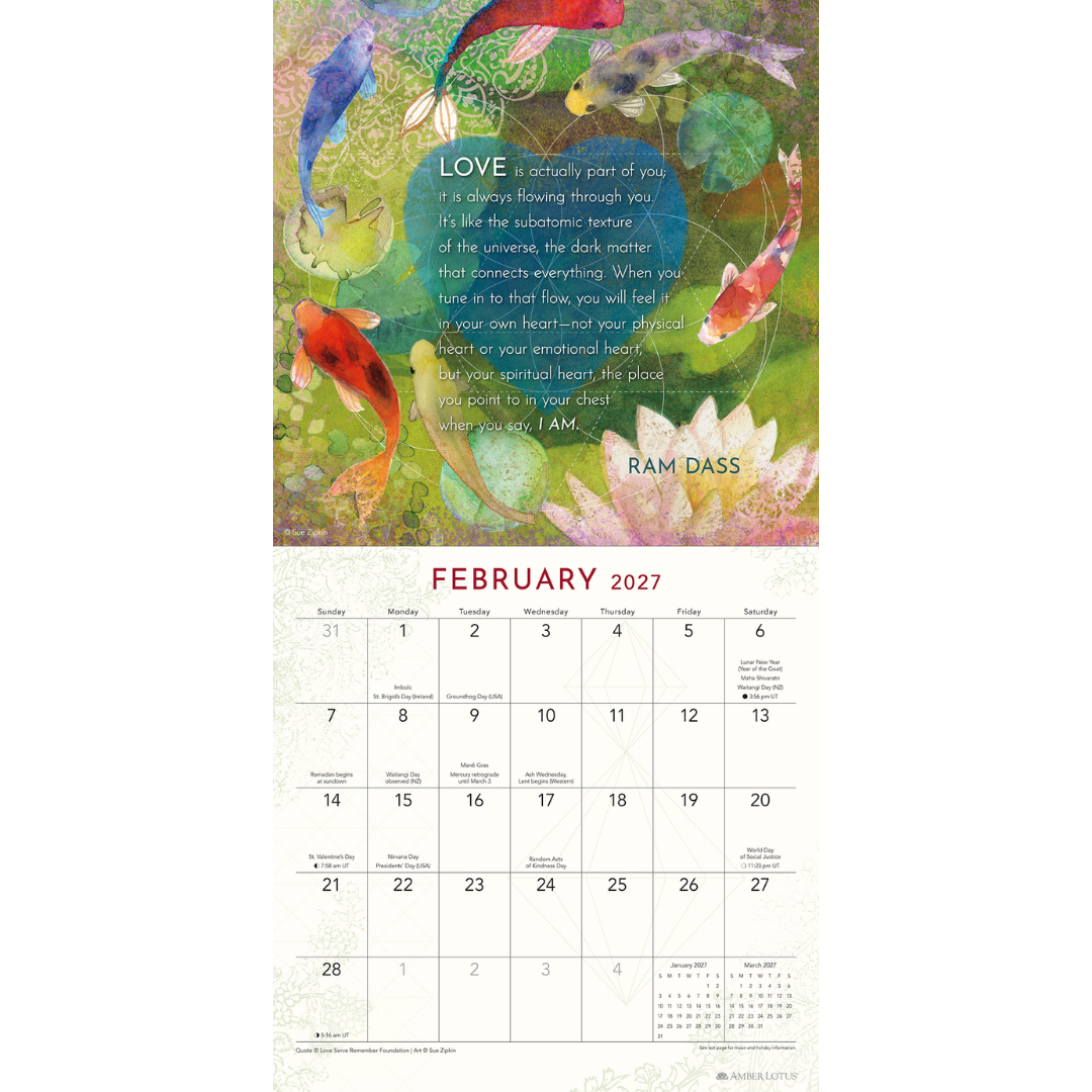Be Here Now 2027 Wall Calendar