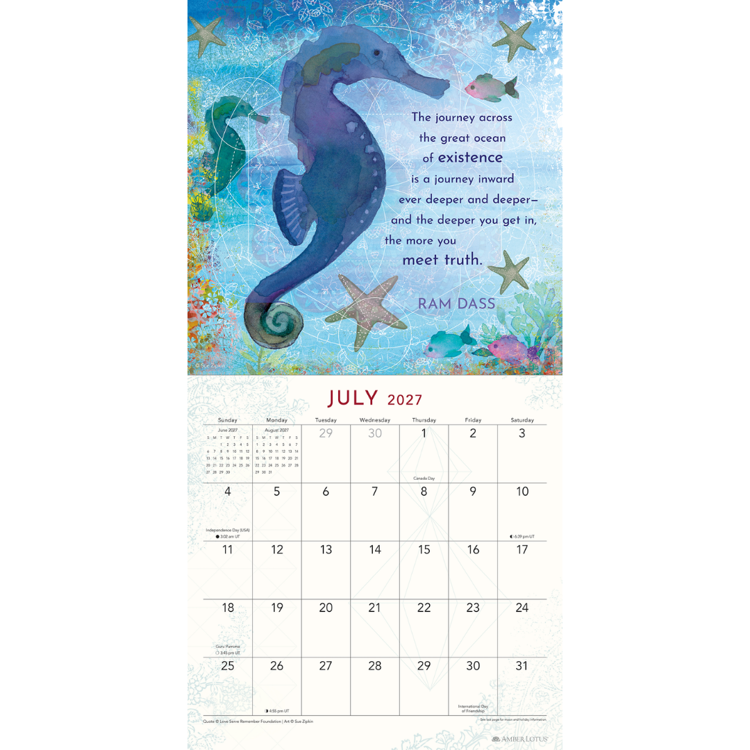 Be Here Now 2027 Wall Calendar