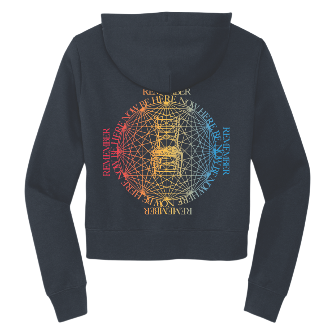 Rainbow Be Here Now Book Cover Hoodie (Women's)