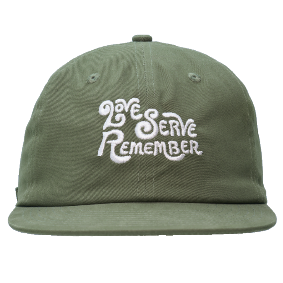 Love Serve Remember Brushed Cotton Cap