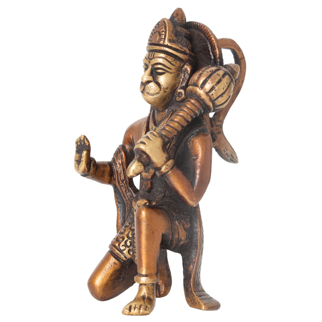 Kneeling Blessing Hanuman Murti