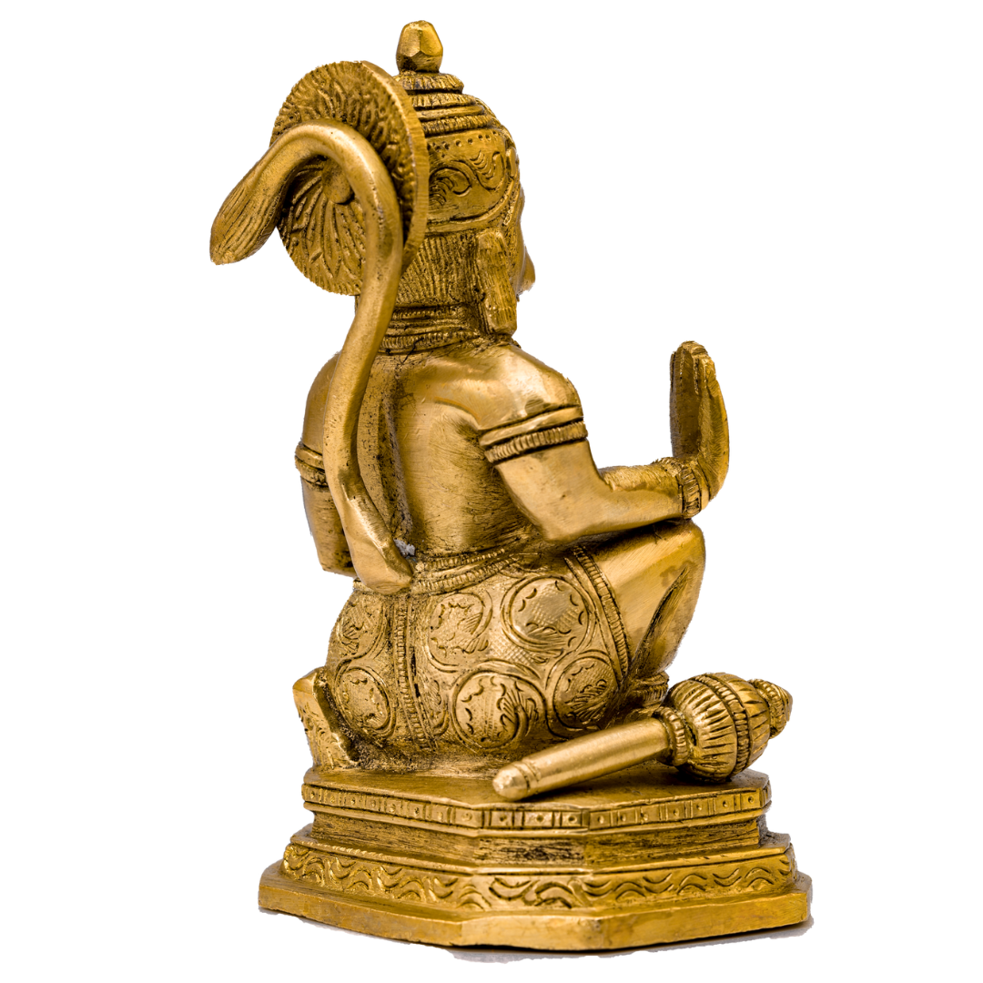 Kneeling Blessing Hanuman Murti - Large