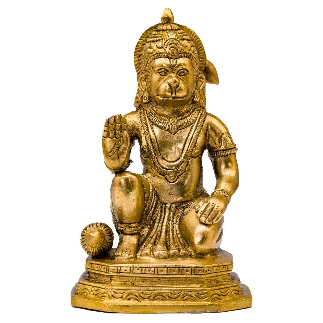 Kneeling Blessing Hanuman Murti - Large