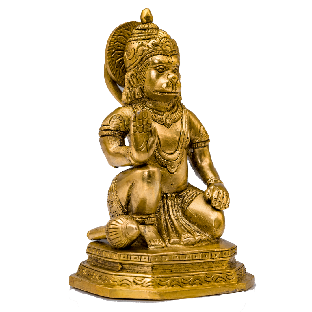 Kneeling Blessing Hanuman Murti - Large