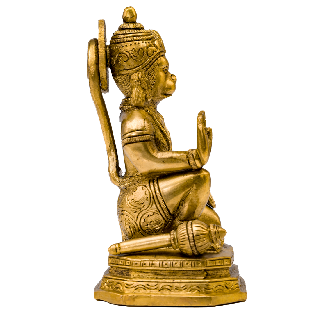 Kneeling Blessing Hanuman Murti - Large