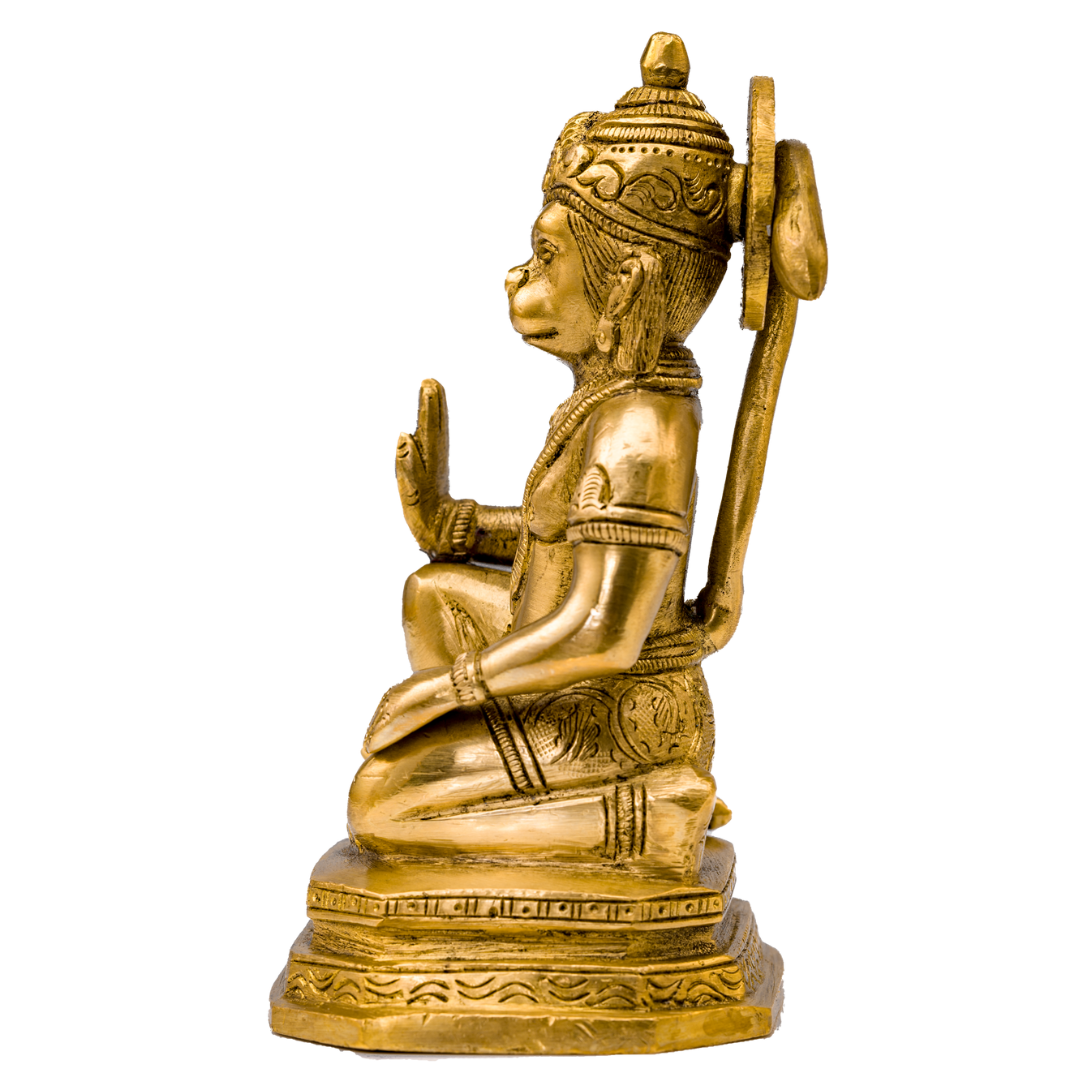 Kneeling Blessing Hanuman Murti - Large